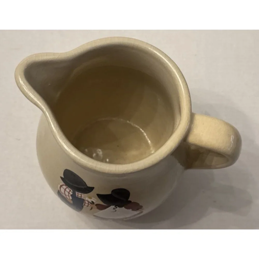 Roseville Pottery Pitcher Amish 1 Qt. Robinson Ransbottom Vintage Ohio Signed 6